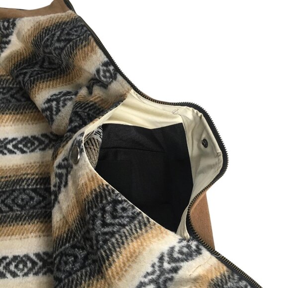 Cinch  Concealed Carry Vest Mens XXL Brown Black Wool Blend Western Aztec Lined - Picture 8 of 16